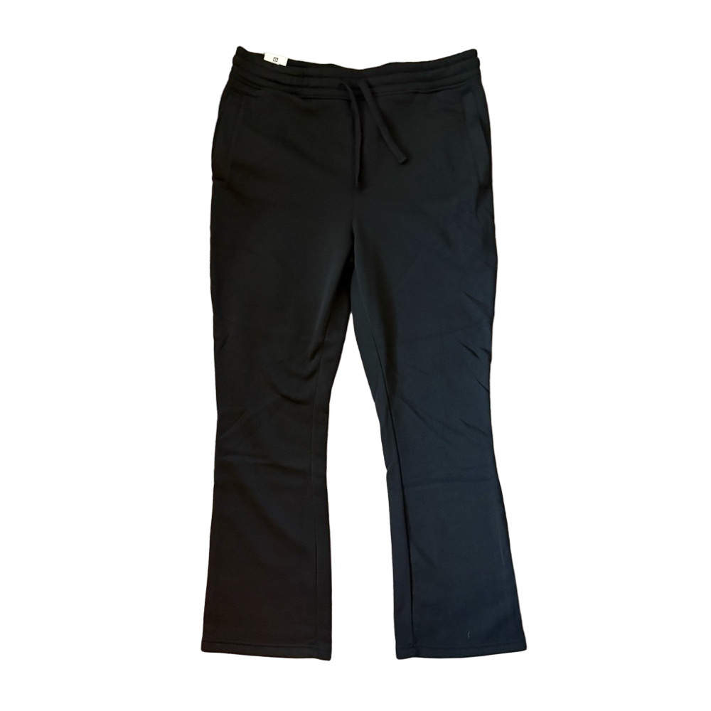 NWT Victorious Black Flared Fleece Pants